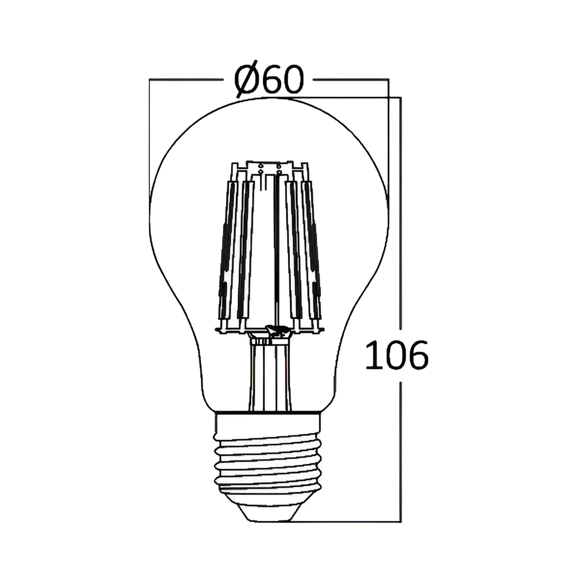 LED FILAMENT SIJALICA A60 7W E27 PROVIDNA 3000K - Slika 3