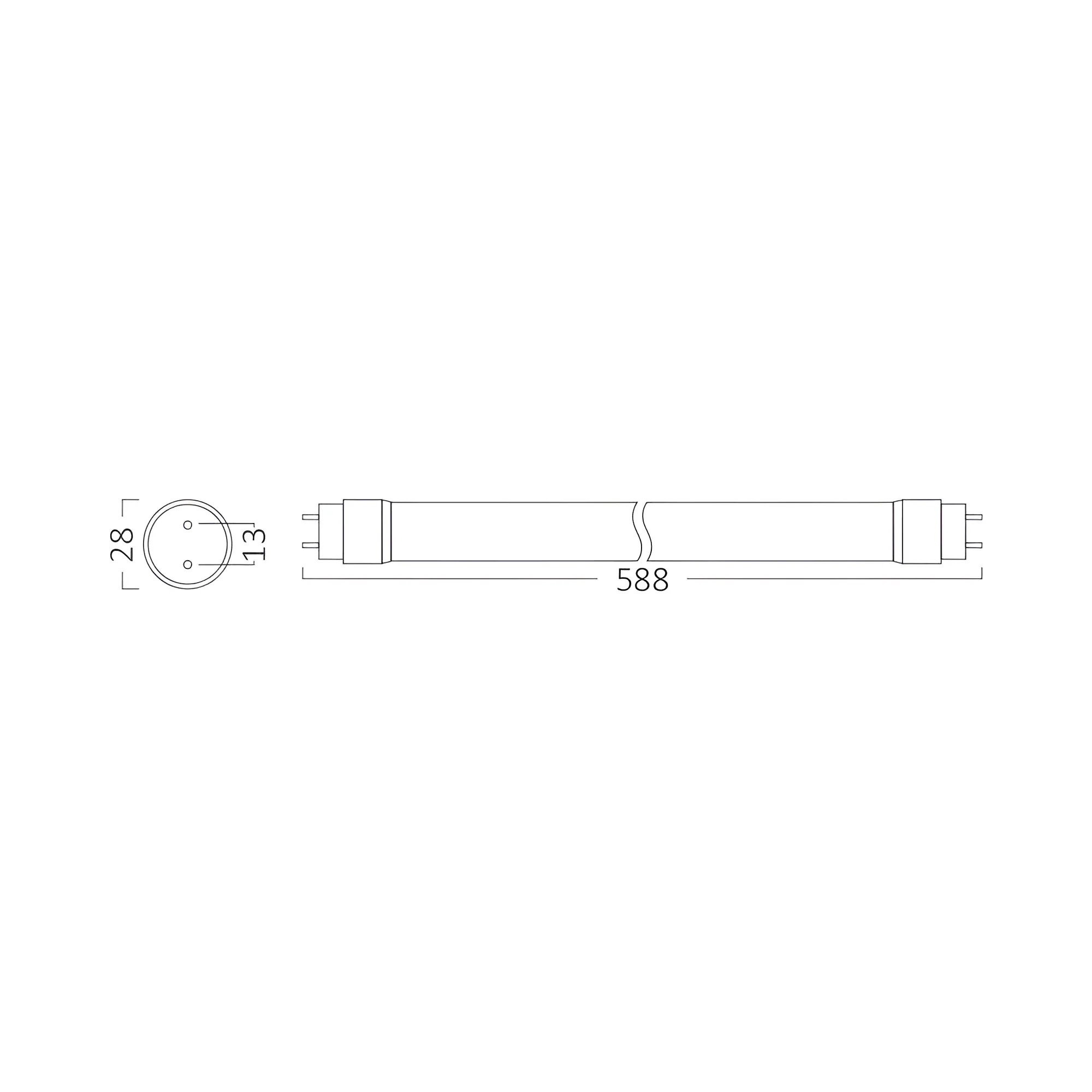 LED CEV T8 9W 60CM DVOSTRANA 4000K - Slika 4
