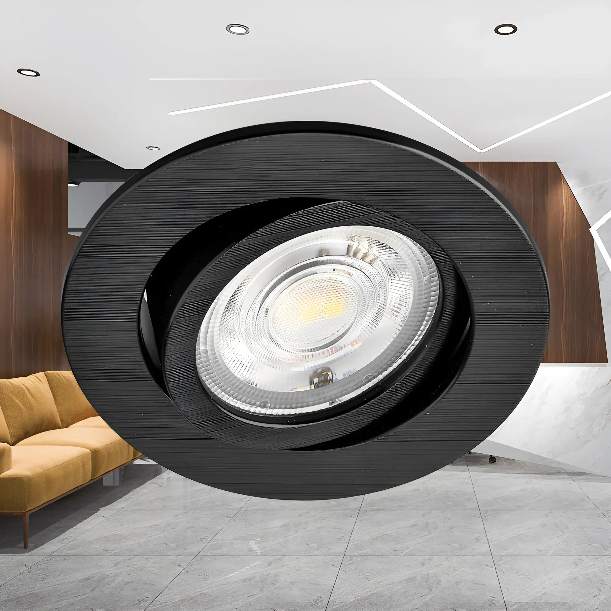LED SPOT SVETILJKA OKRUGLA 7W CRNA 3CCT - Slika 2