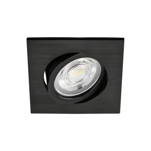 LED SPOT SVETILJKA KVADRATNA 7W CRNA 3CCT