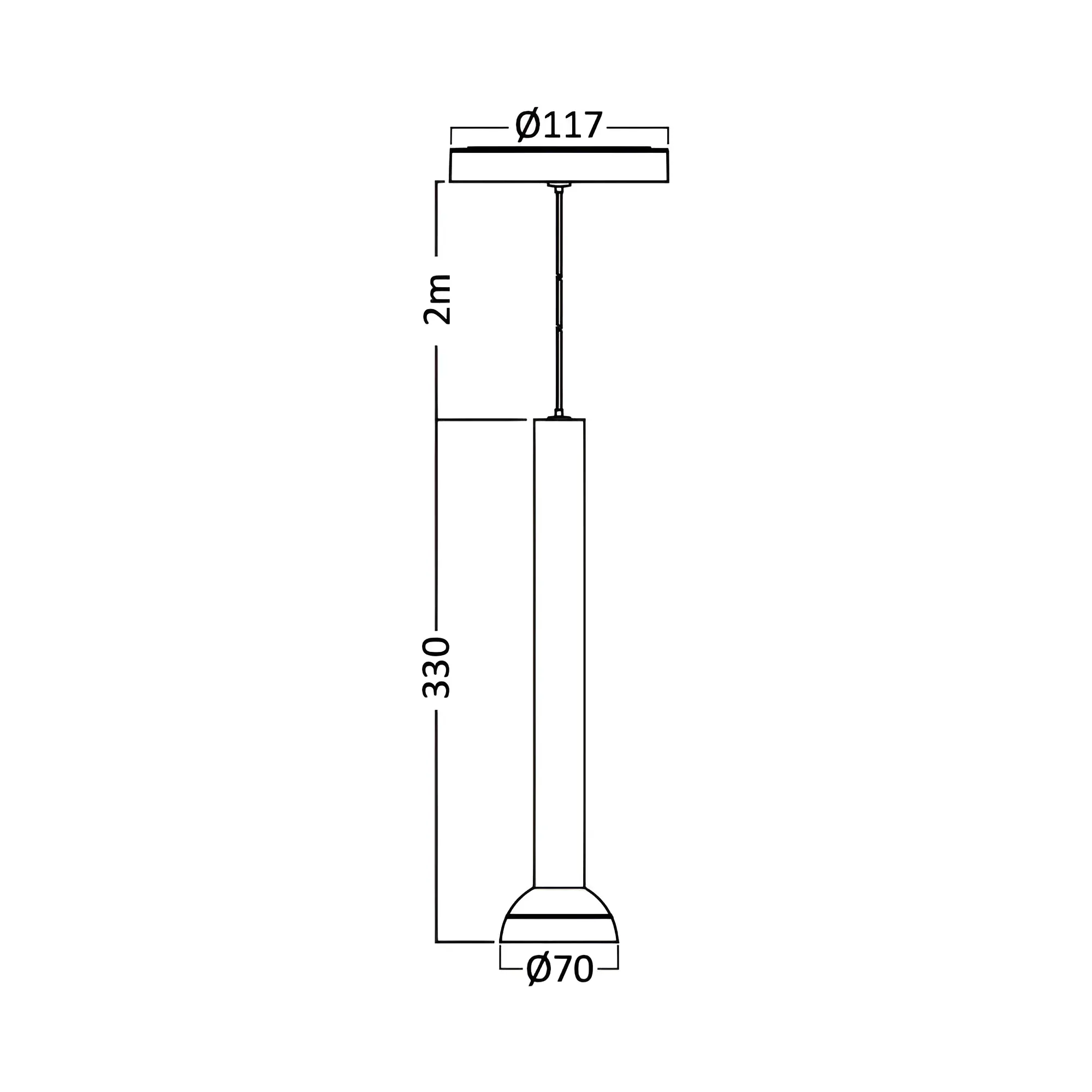 MAGNETNI VISECI SPOT 7W CRNI 3000K 48VDC - Slika 3