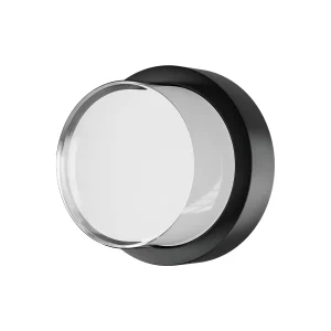 LED ZIDNA SVETILJKA OKRUGLA 15W CRNA 4000K IP65