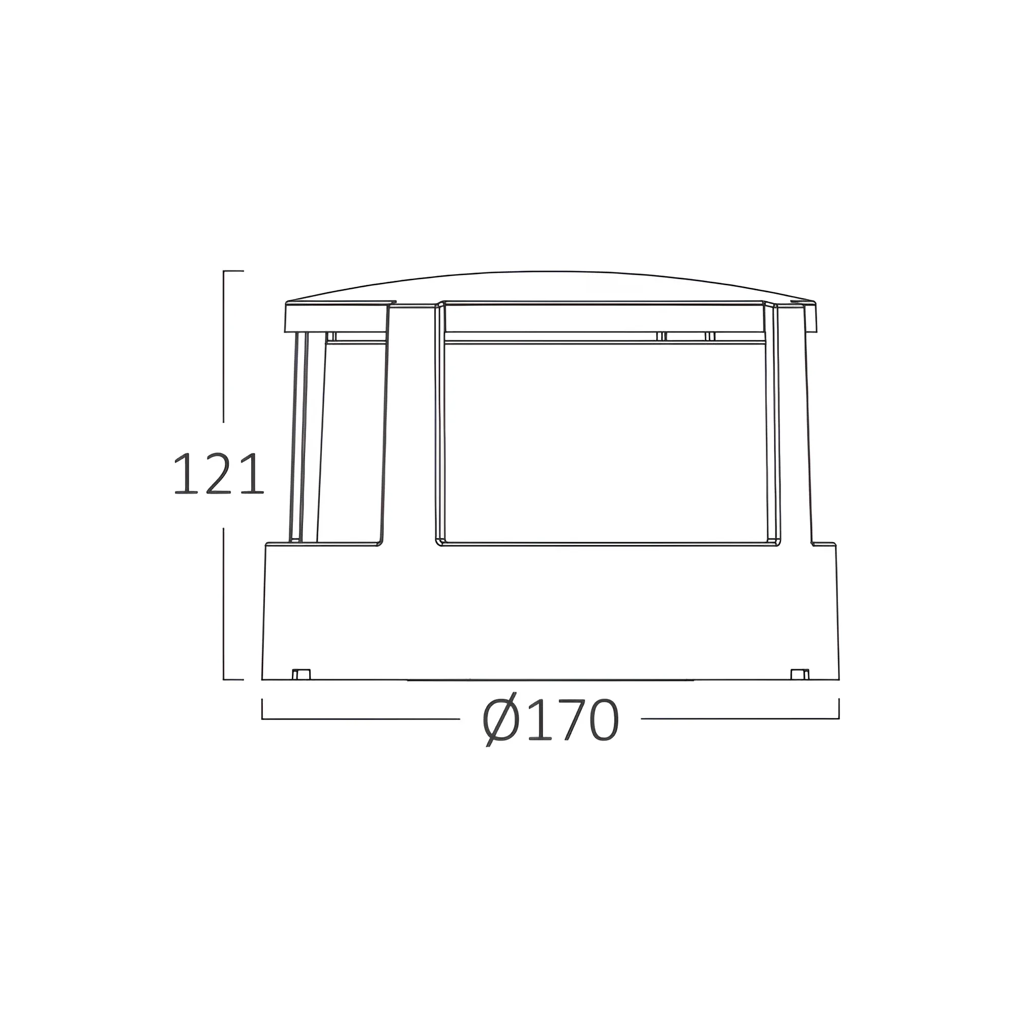 LED ZIDNA SVETILJKA OKRUGLA 15W CRNA 3CCT IP65 - Slika 6