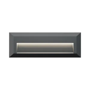 LED ZIDNA SVETILJKA PRAVOUGAONA 3W SIVA 3CCT IP65