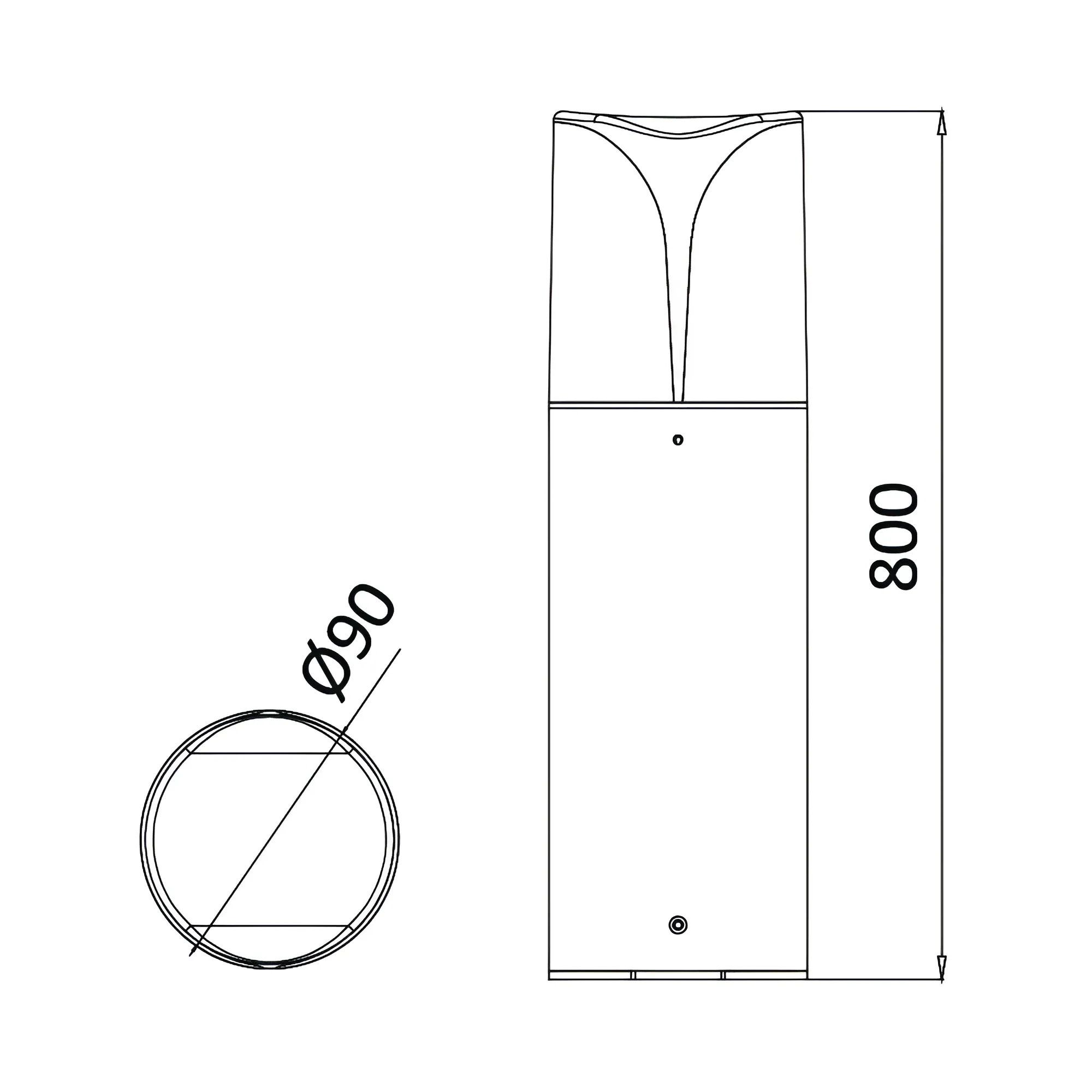 BASTENSKI STUBIC 800MM IP44 - Slika 6