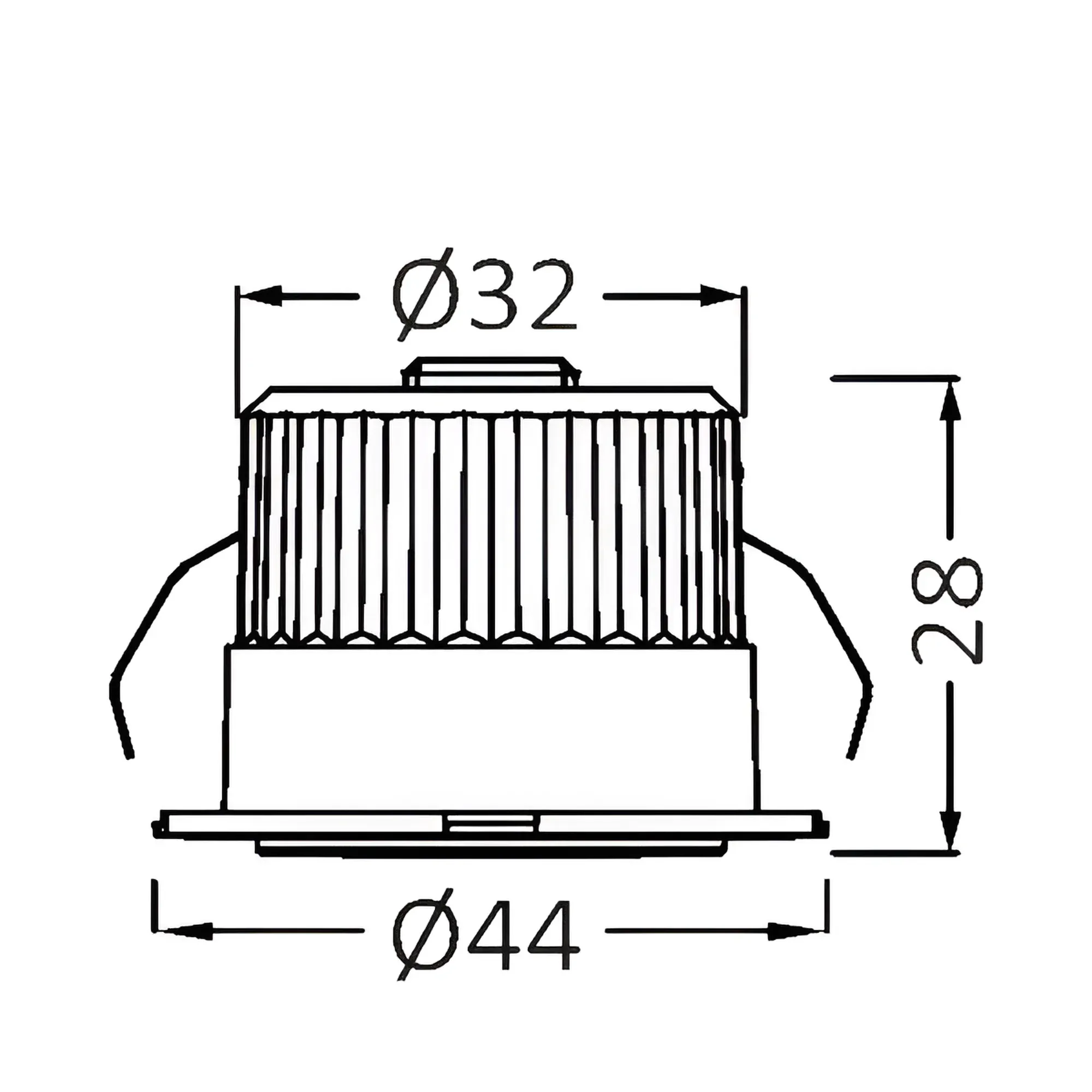 LED MINI SPOT 3W CRNI 4000K 38° IP54