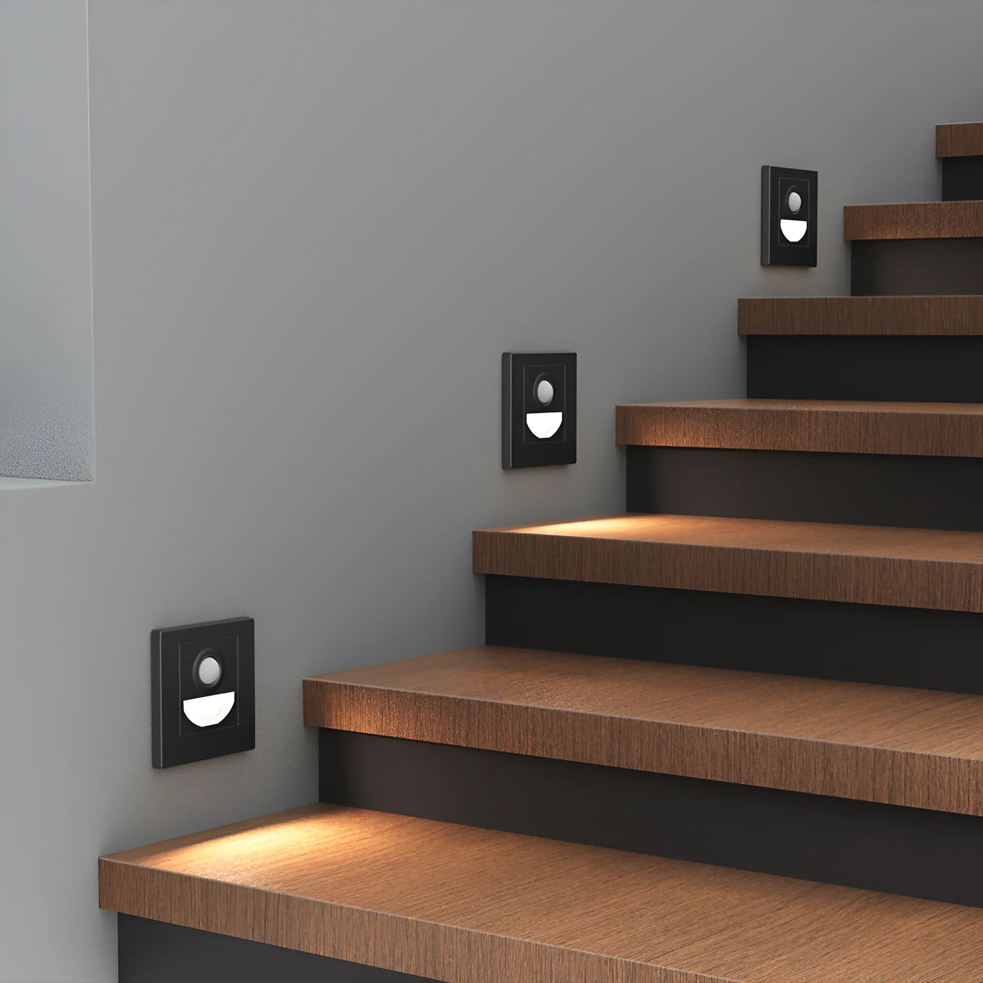 LED STEPENISNA SVETILJKA SA SENZOROM 1.5W CRNA 3CCT - Slika 2