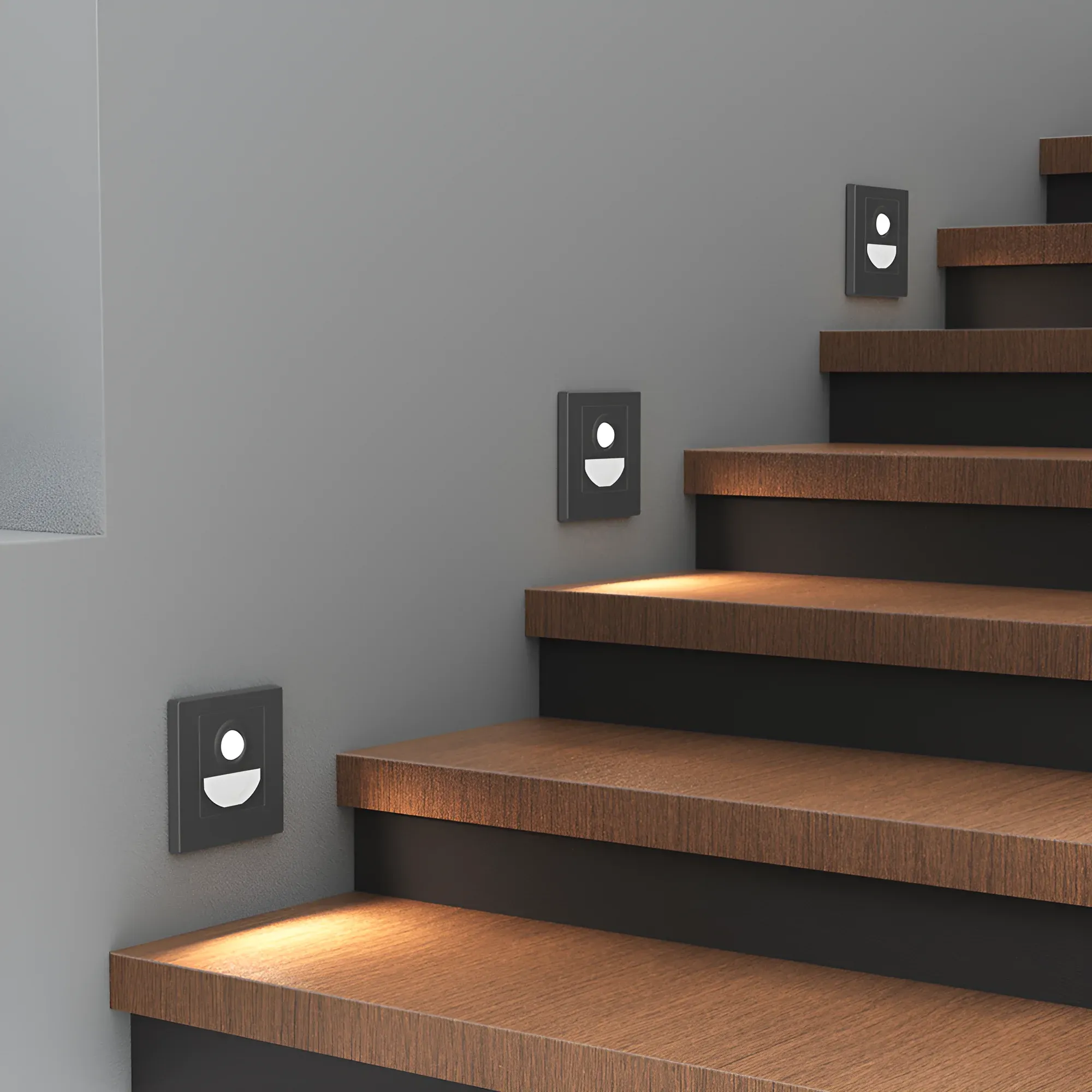 LED STEPENISNA SVETILJKA SA SENZOROM 1.5W SIVA 3CCT - Slika 2