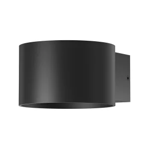 LED STEPENISNA SVETILJKA OKRUGLA 8W CRNA 3000K