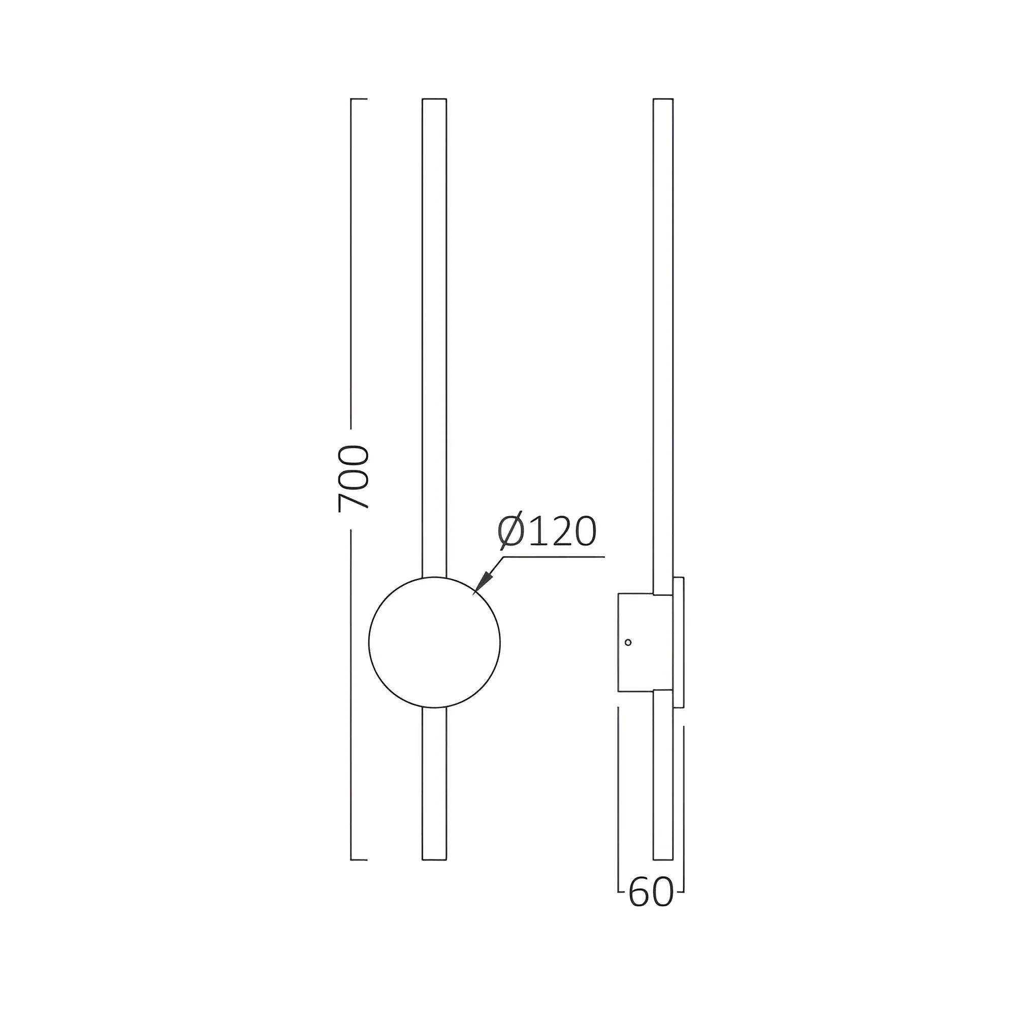 LED ZIDNA LAMPA 16W ZLATNA 3000K - Slika 5