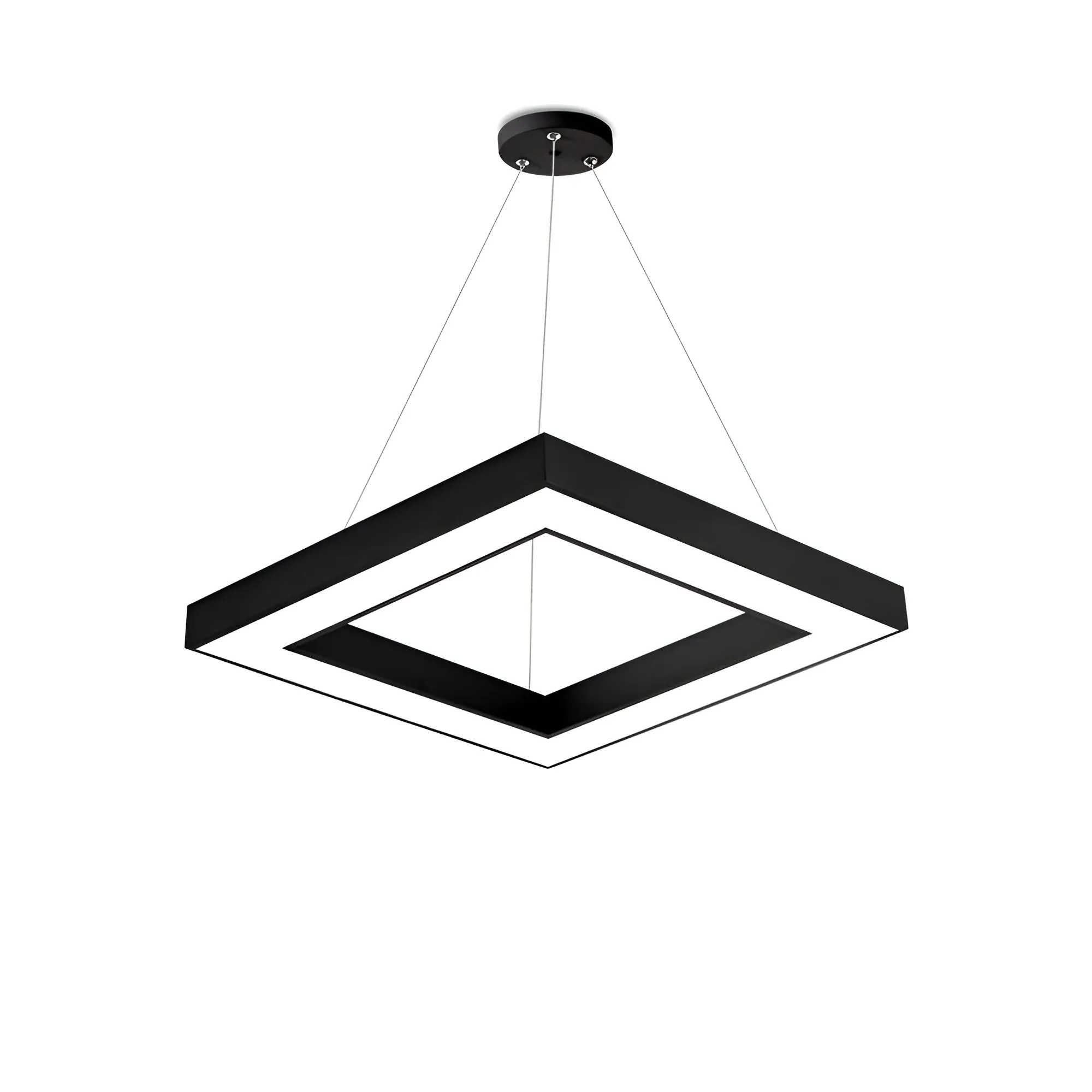 LED VISILICA KVADRATNA 36W CRNA 3CCT