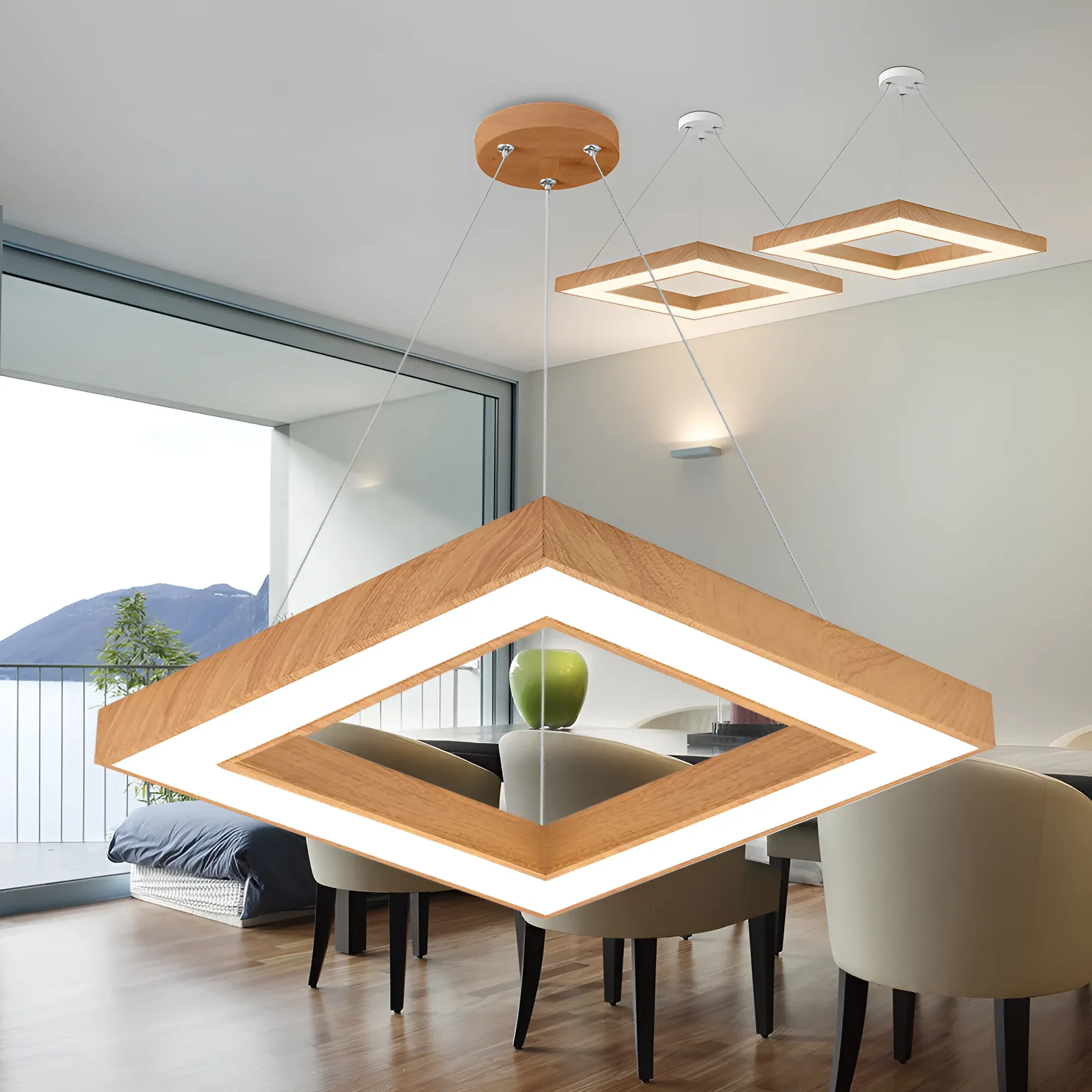 LED VISILICA KVADRATNA 45W 3CCT - Slika 2
