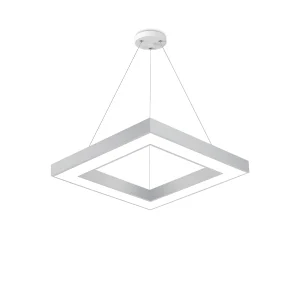 LED VISILICA KVADRATNA 45W BELA 3CCT DIM SA DALJINSKIM