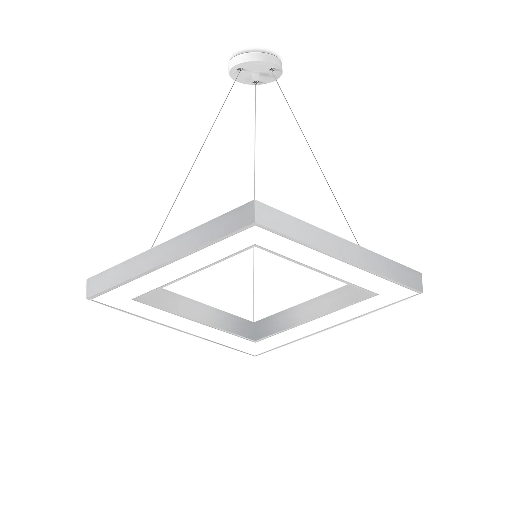 LED VISILICA KVADRATNA 45W BELA 3CCT DIM SA DALJINSKIM