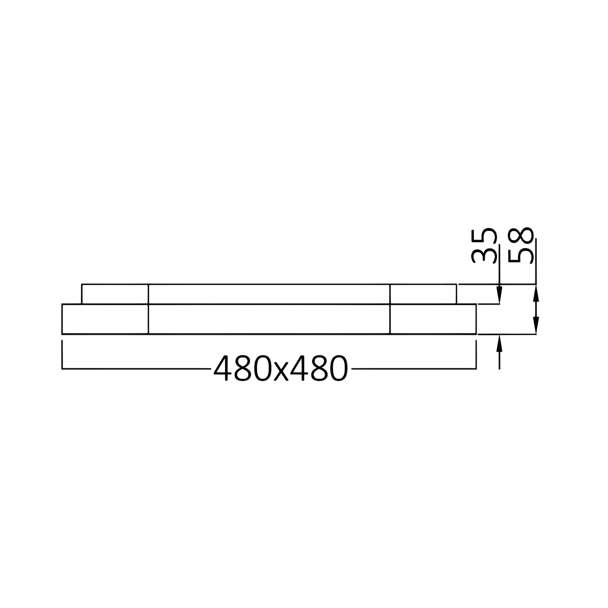 LED PLAFONJERA KVADRATNA 36W ZLATNA 3CCT - Slika 6
