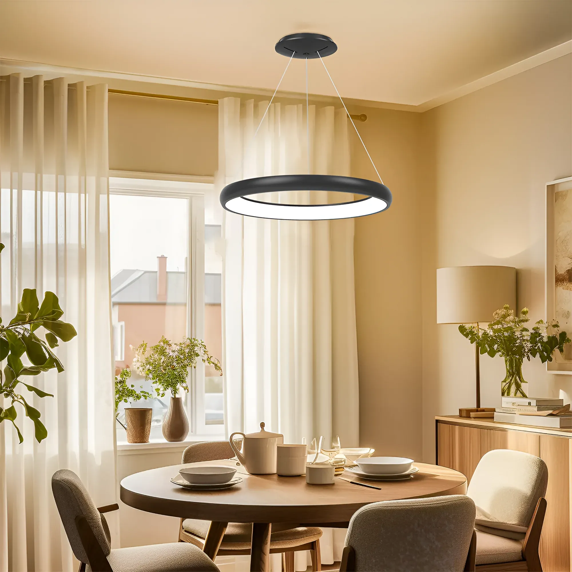LED VISILICA OKRUGLA 46W BELA 3CCT - Slika 2