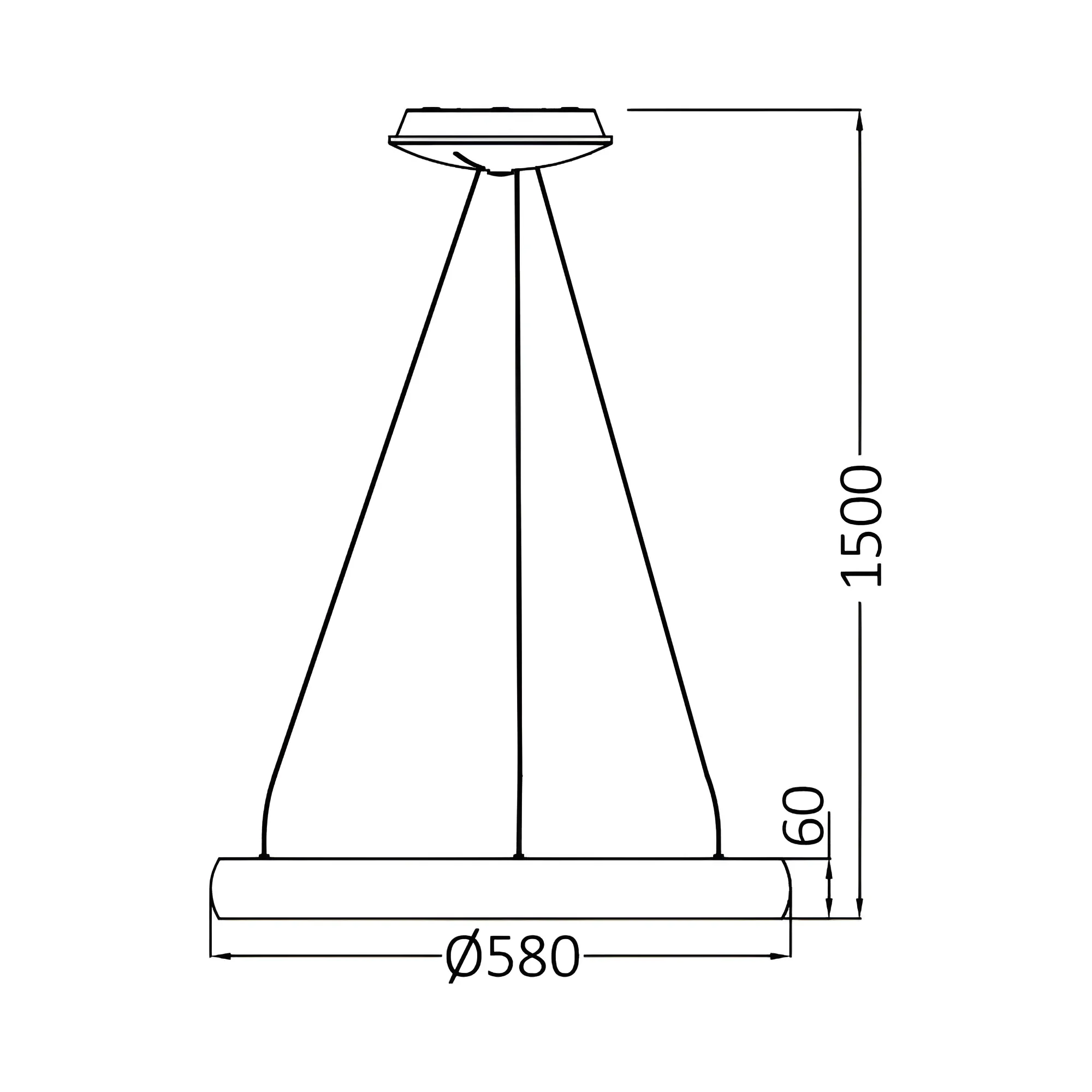 LED VISILICA OKRUGLA 46W BELA 3CCT - Slika 5