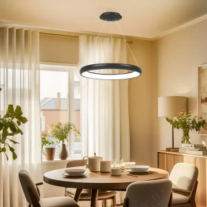 LED VISILICA OKRUGLA 46W CRNA 3CCT