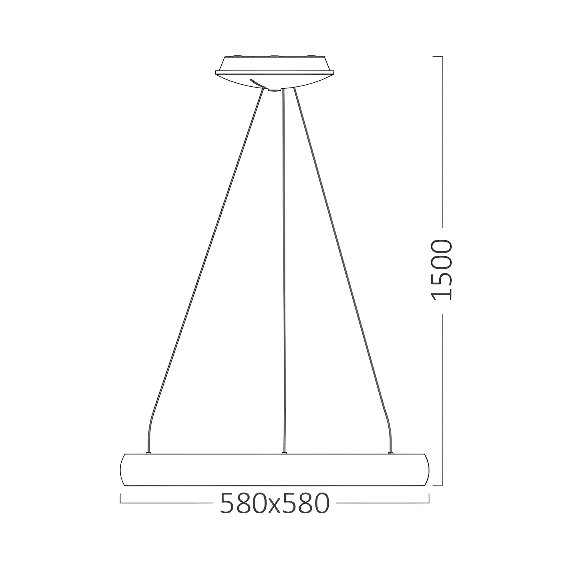 LED VISILICA KVADRATNA 46W BELA 3CCT - Slika 5