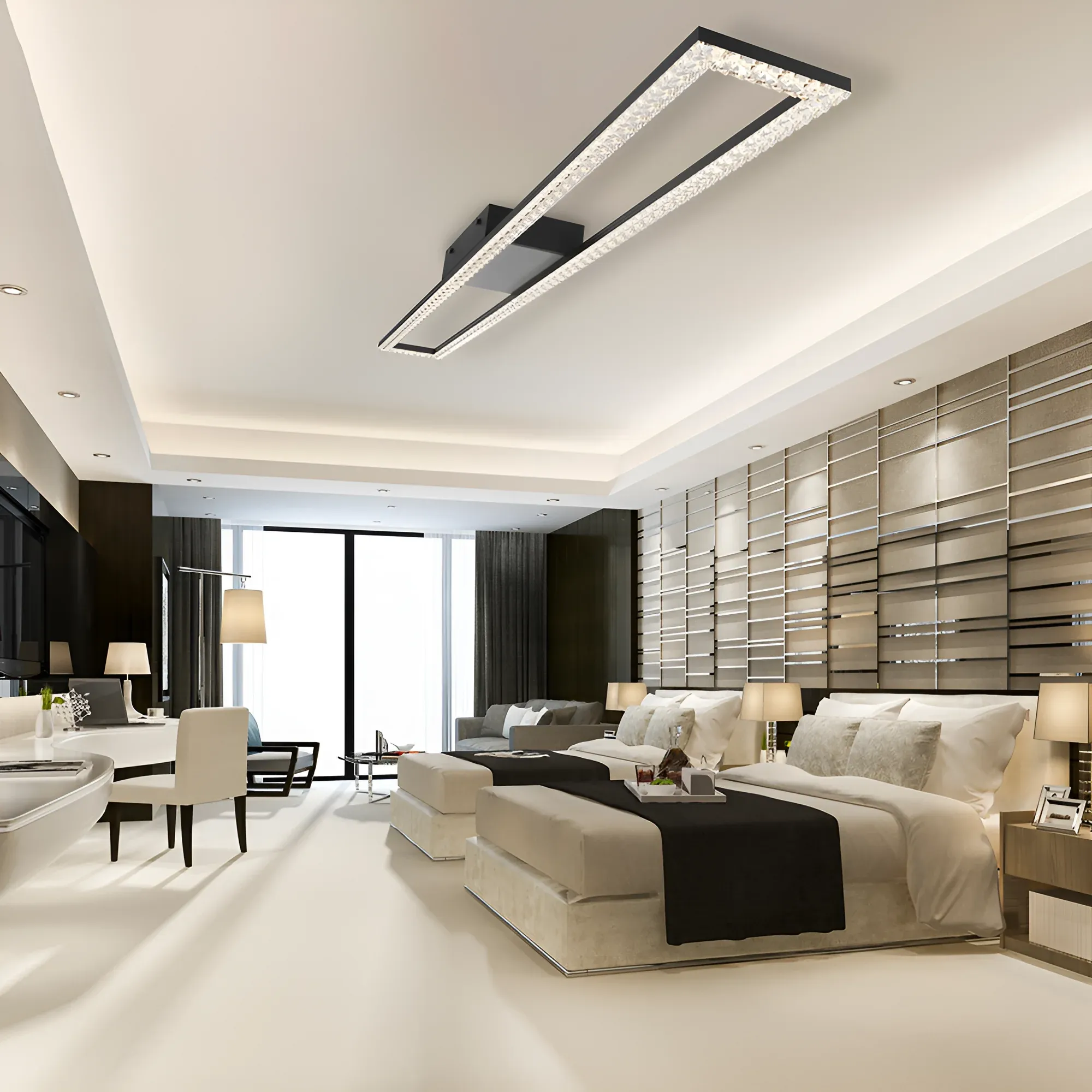 LED PLAFONJERA 40W CRNA 3CCT DIM - Slika 2