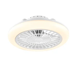 LED PLAFONSKI VENTILATOR D450 40+20W BELI 3CCT DIM
