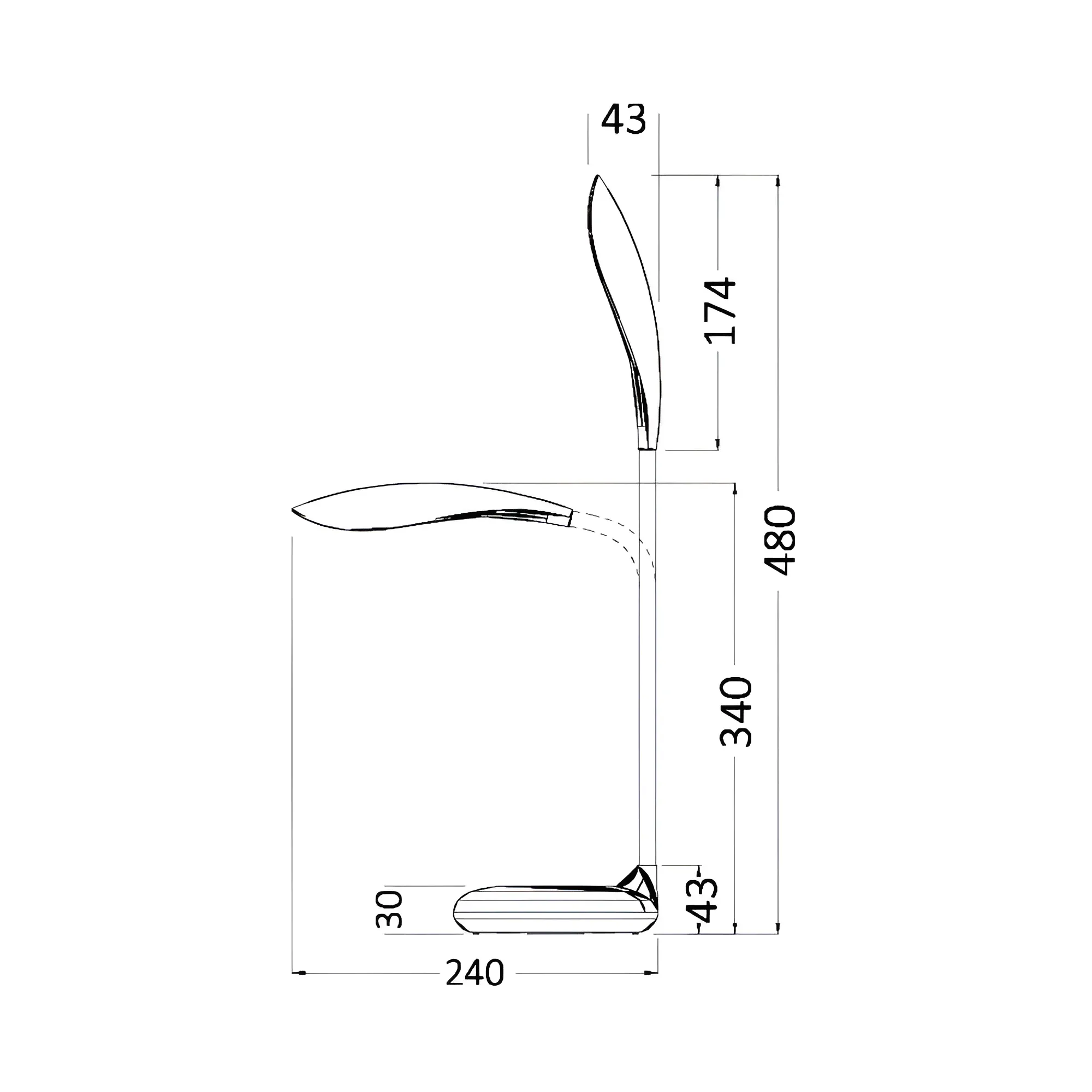 LED STONA LAMPA 5W BELA 5000K DIM - Slika 4