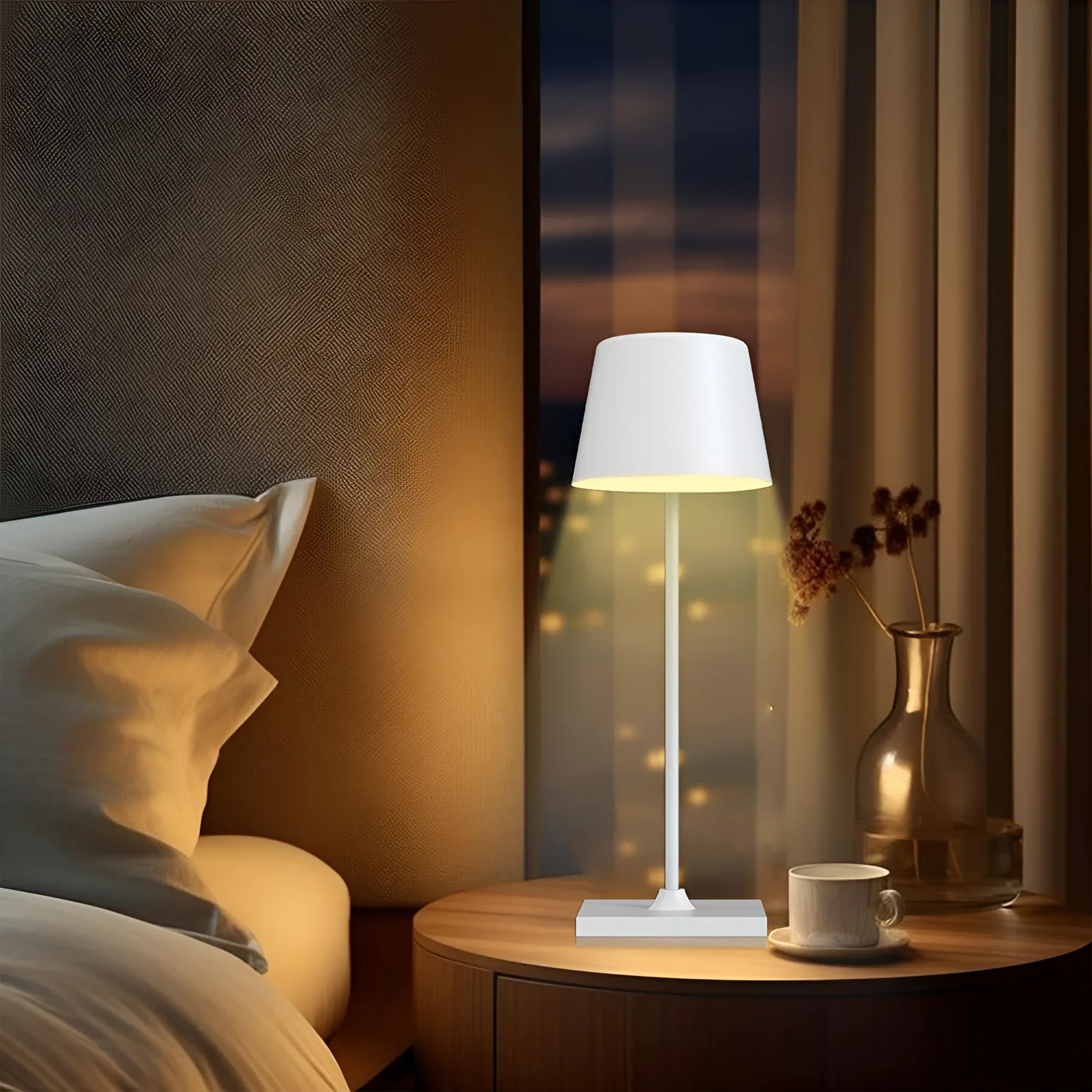 LED PUNJIVA STONA LAMPA BELA 3000K IP44 - Slika 2