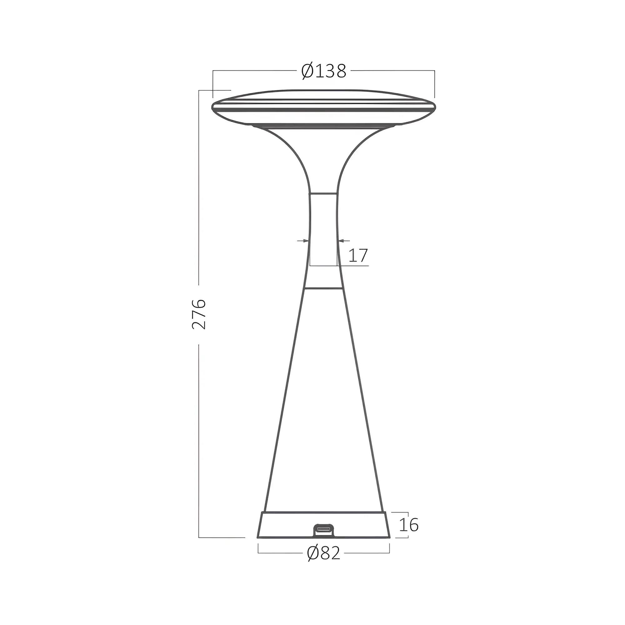 LED PUNJIVA STONA LAMPA CRNA 3CCT IP44 - Slika 5