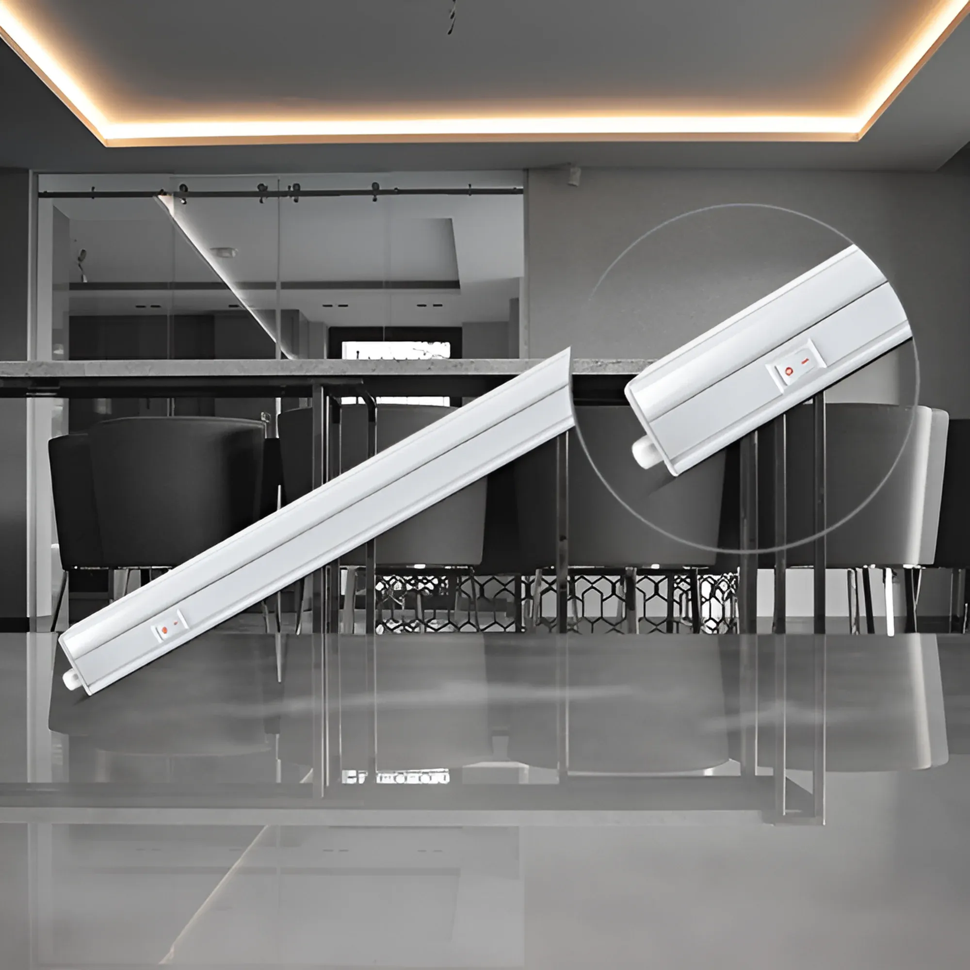 LED LINIJSKA SVETILJKA KVADRATNA 14W BELA 3000K - Slika 2