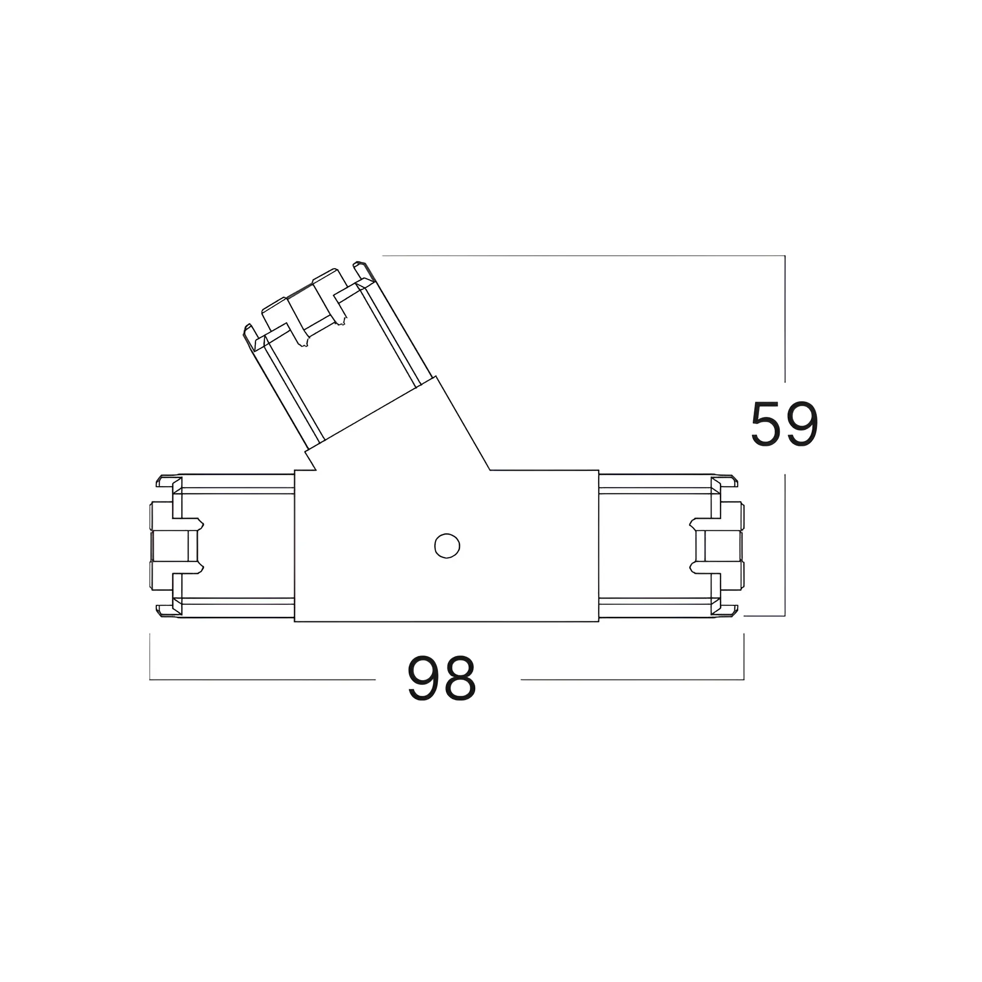 HEGZA KONEKTOR 180° 3-RIGHT - Slika 4