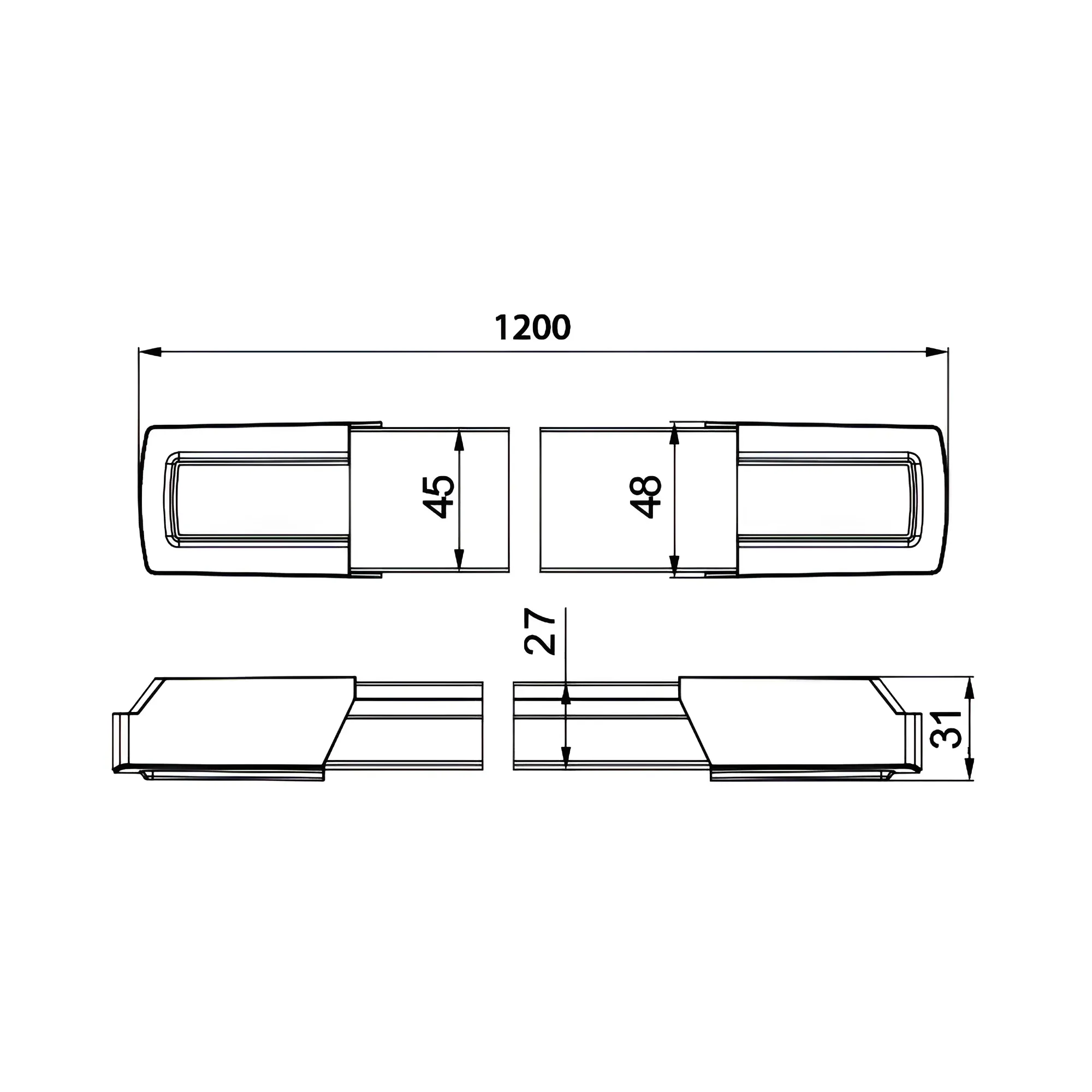 LED LINIJSKA SVETILJKA 1.2M 36W BELA 3000K - Slika 3