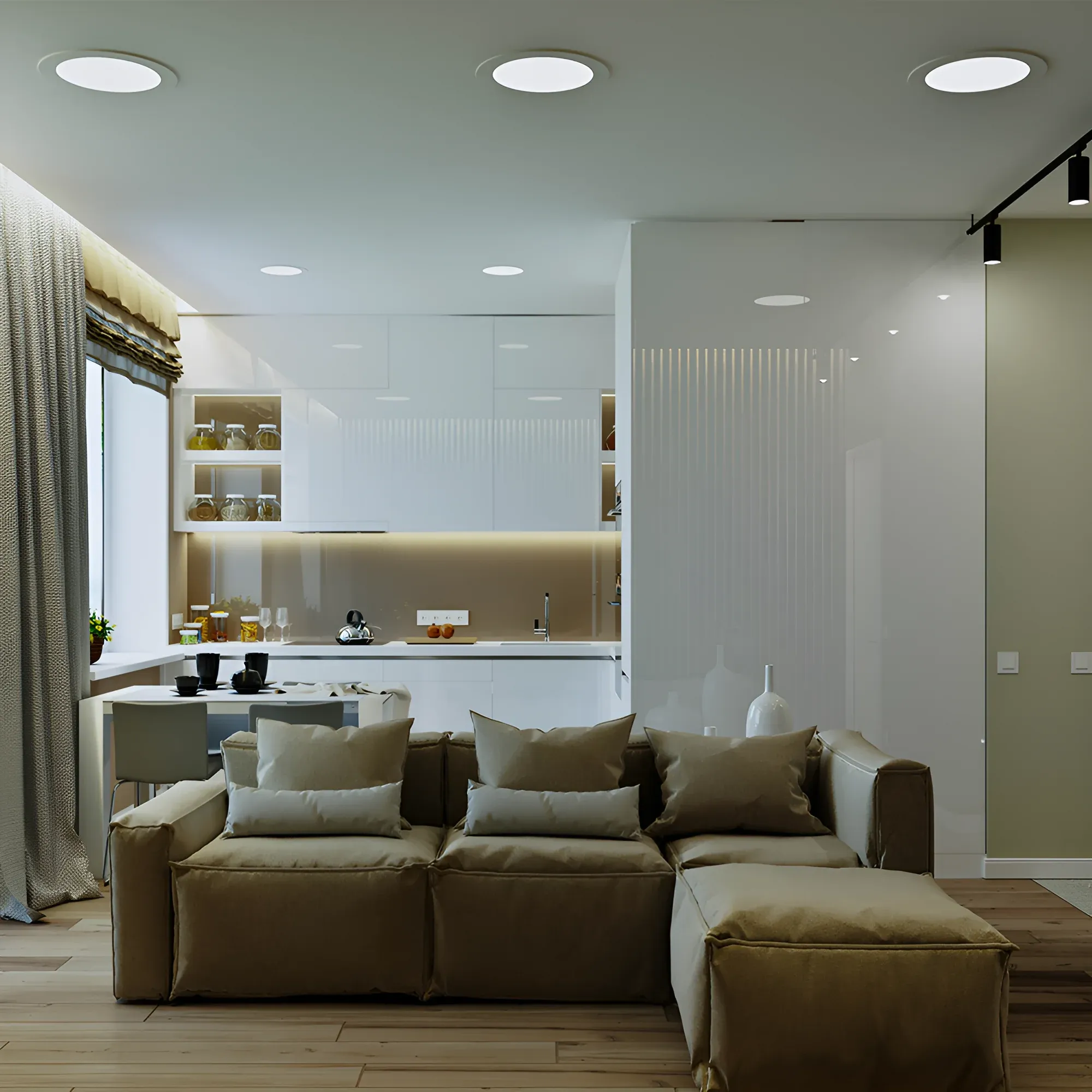 LED PANEL UGRADNI OKRUGLI 4" 6W BELI 3000K - Slika 2