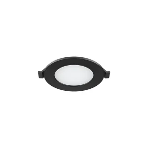 LED PANEL UGRADNI OKRUGLI 3" 4W CRNI 3CCT DIM