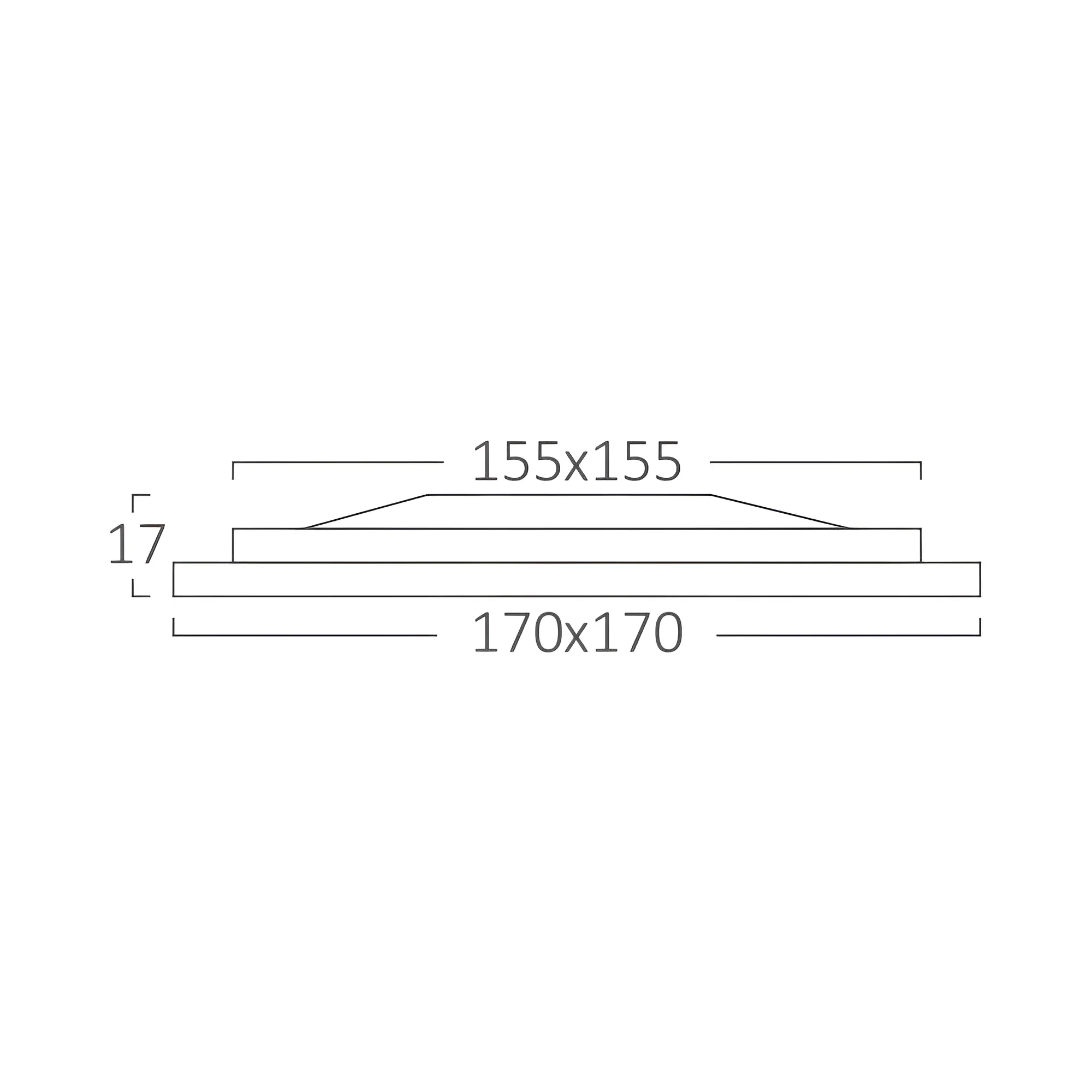 LED PANEL UGRADNI KVADRATNI 6" 12W BELI 6500K - Slika 5