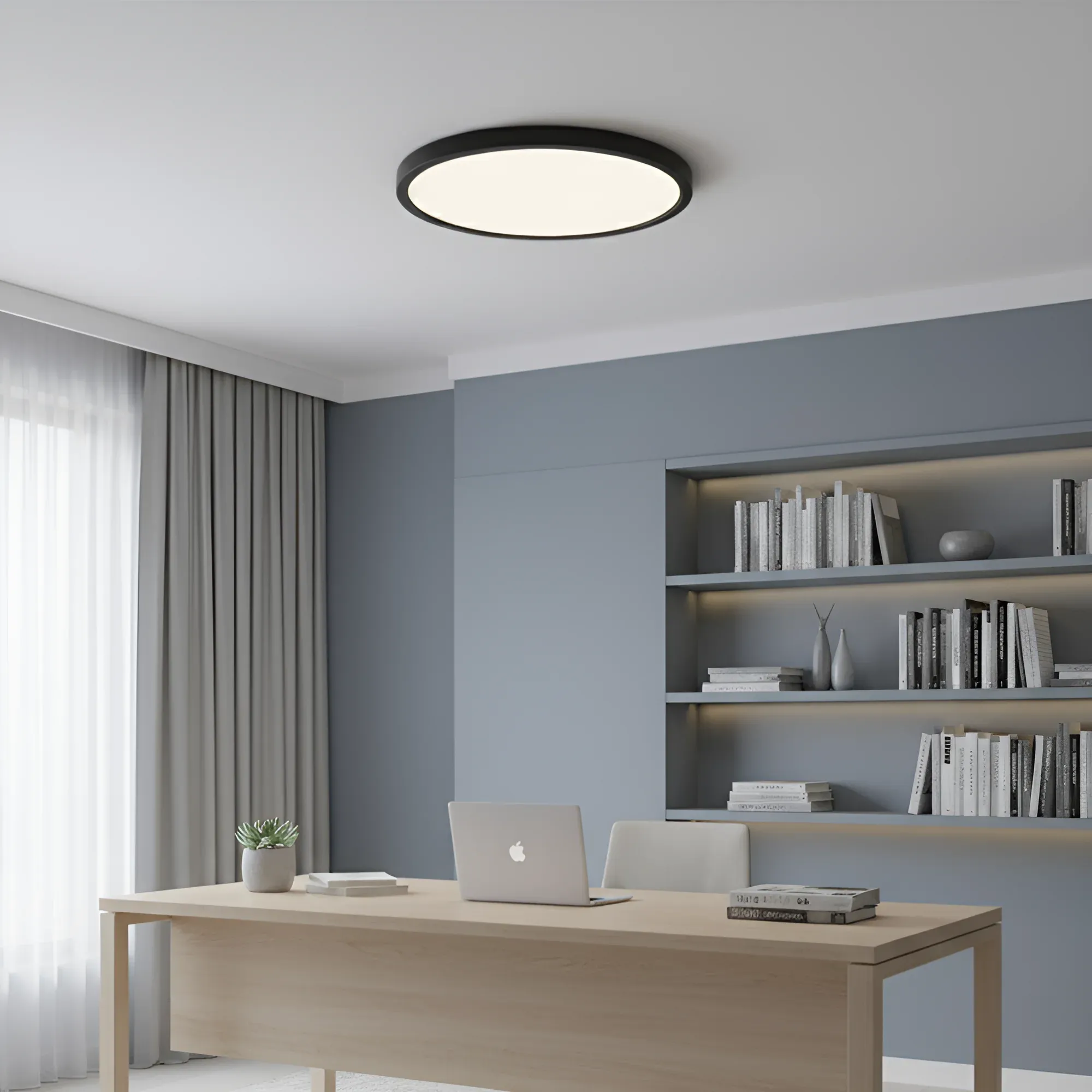 LED PLAFONJERA OKRUGLA 35W CRNA 5CCT - Slika 2