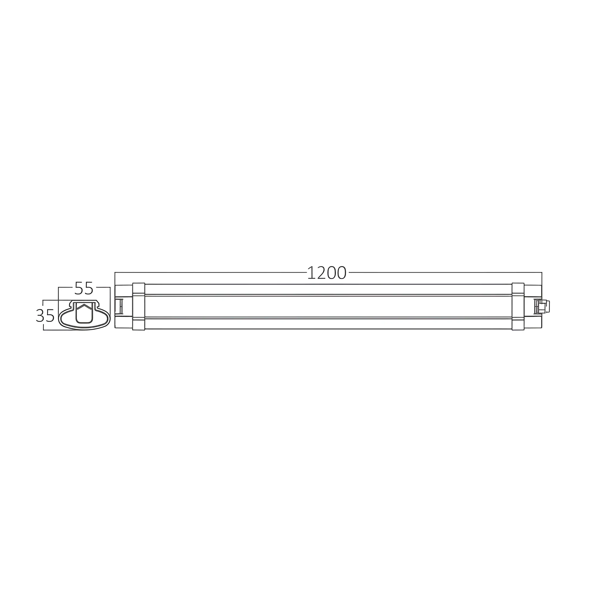 LED VODOOTPORNA SVETILJKA 36W 3000K IP65 - Slika 3