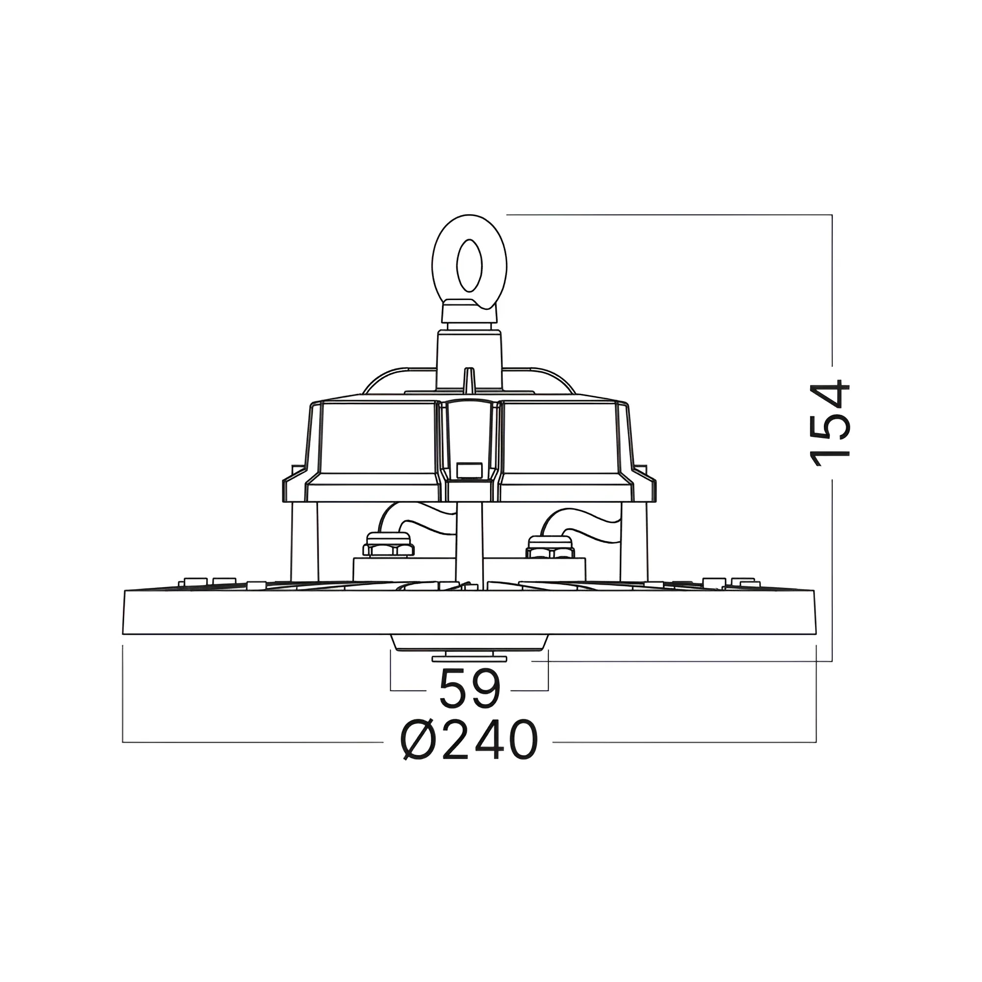 LED INDUSTRIJSKO ZVONO 100W CRNO 3CCT IP65 - Slika 6
