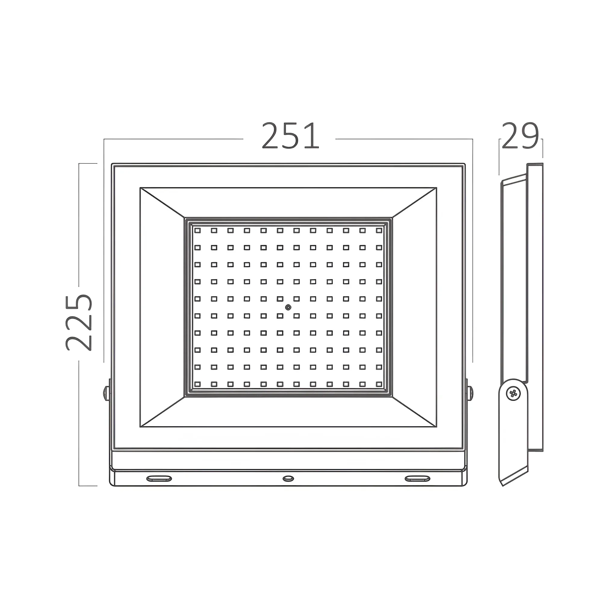 LED REFLEKTOR 100W CRNI 6500K IP65 - Slika 6