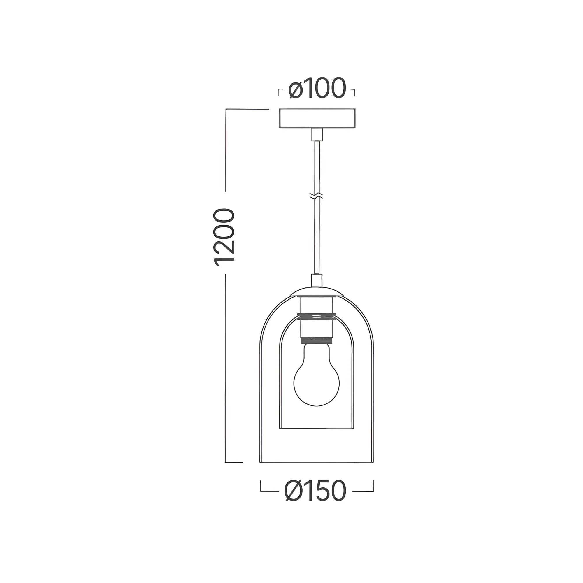 VISILICA E27 SMOKE - Slika 4
