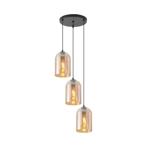 VISILICA 3-GLAVA E27 AMBER