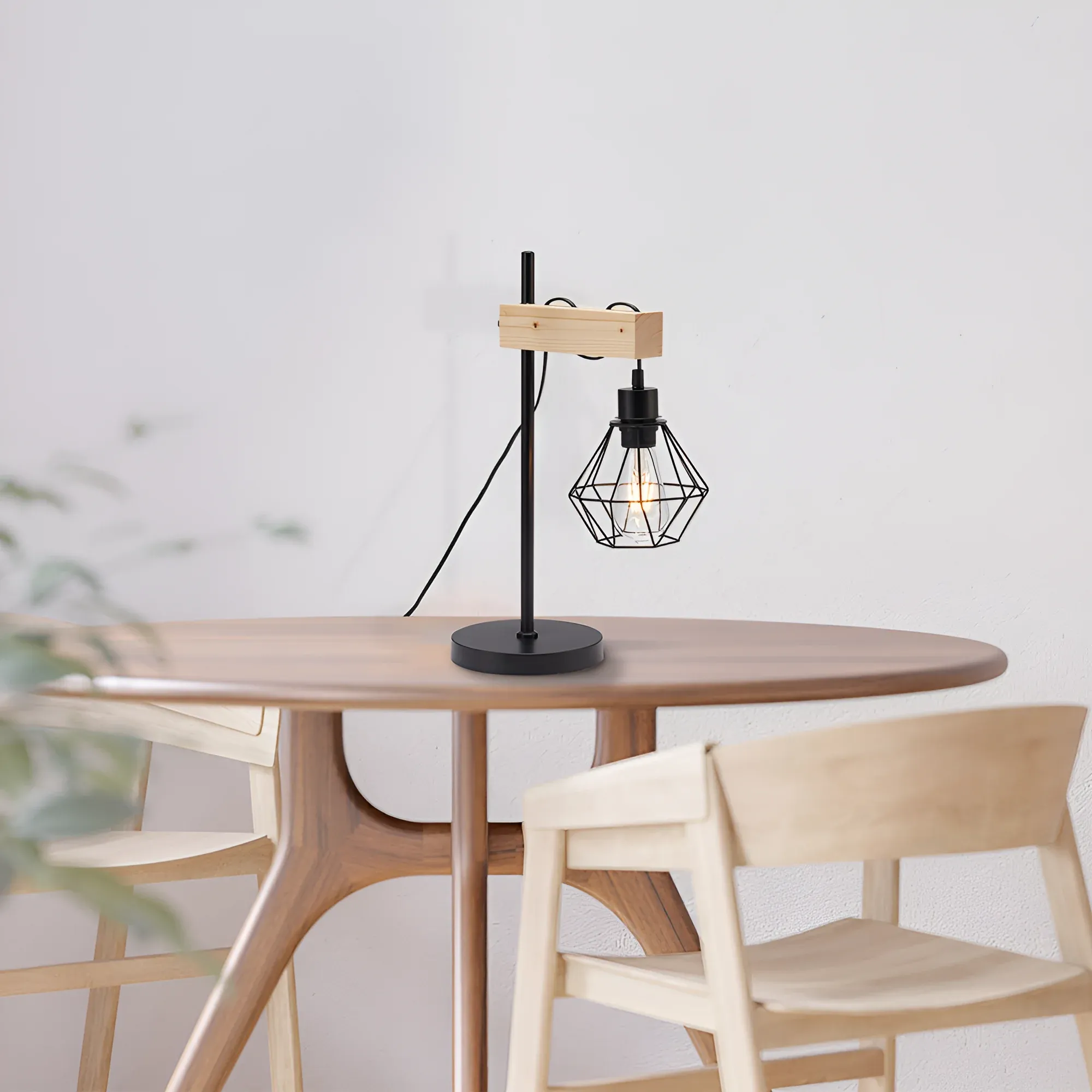 STONA LAMPA E27 DRVO - Slika 2