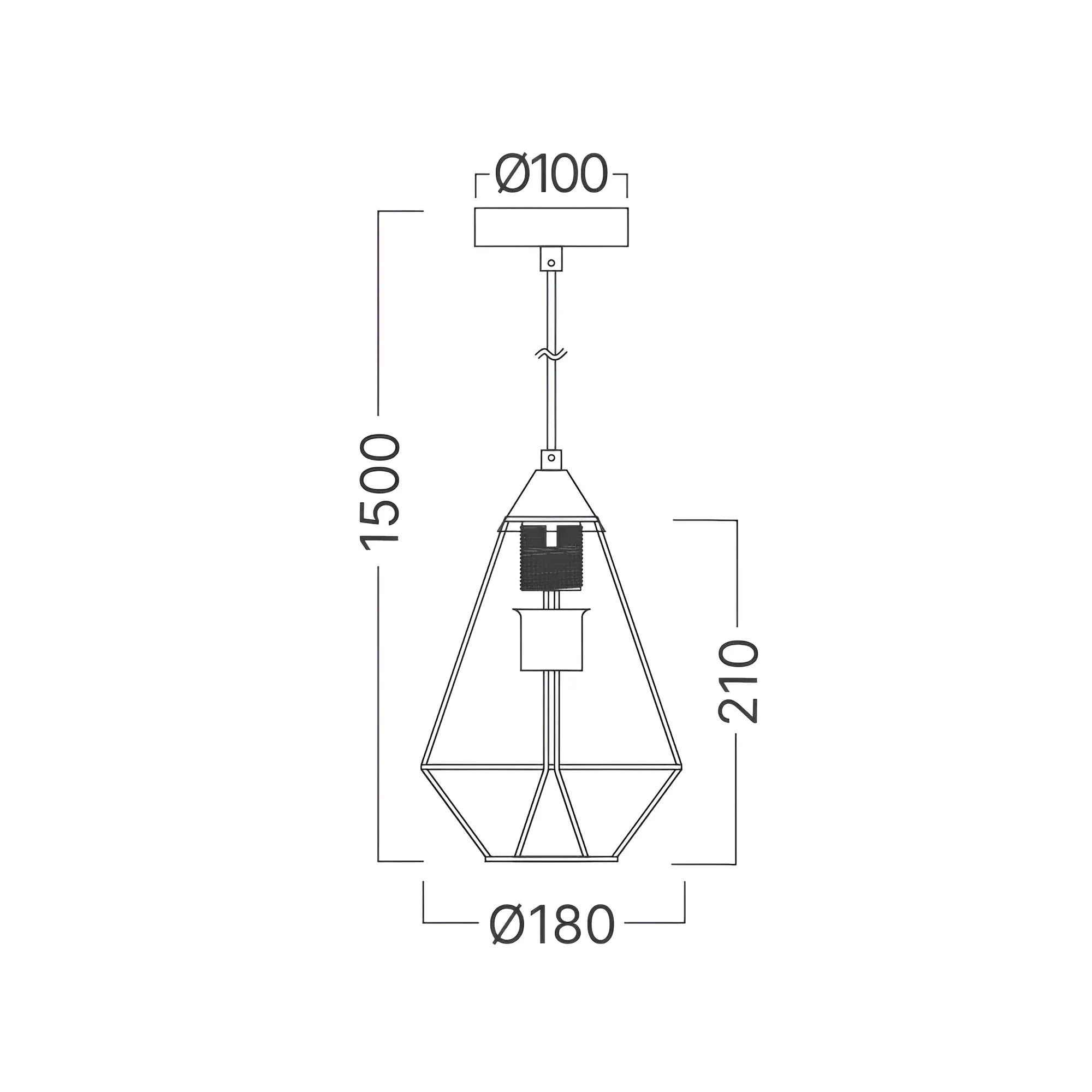 VISILICA E27 CRNA - Slika 4