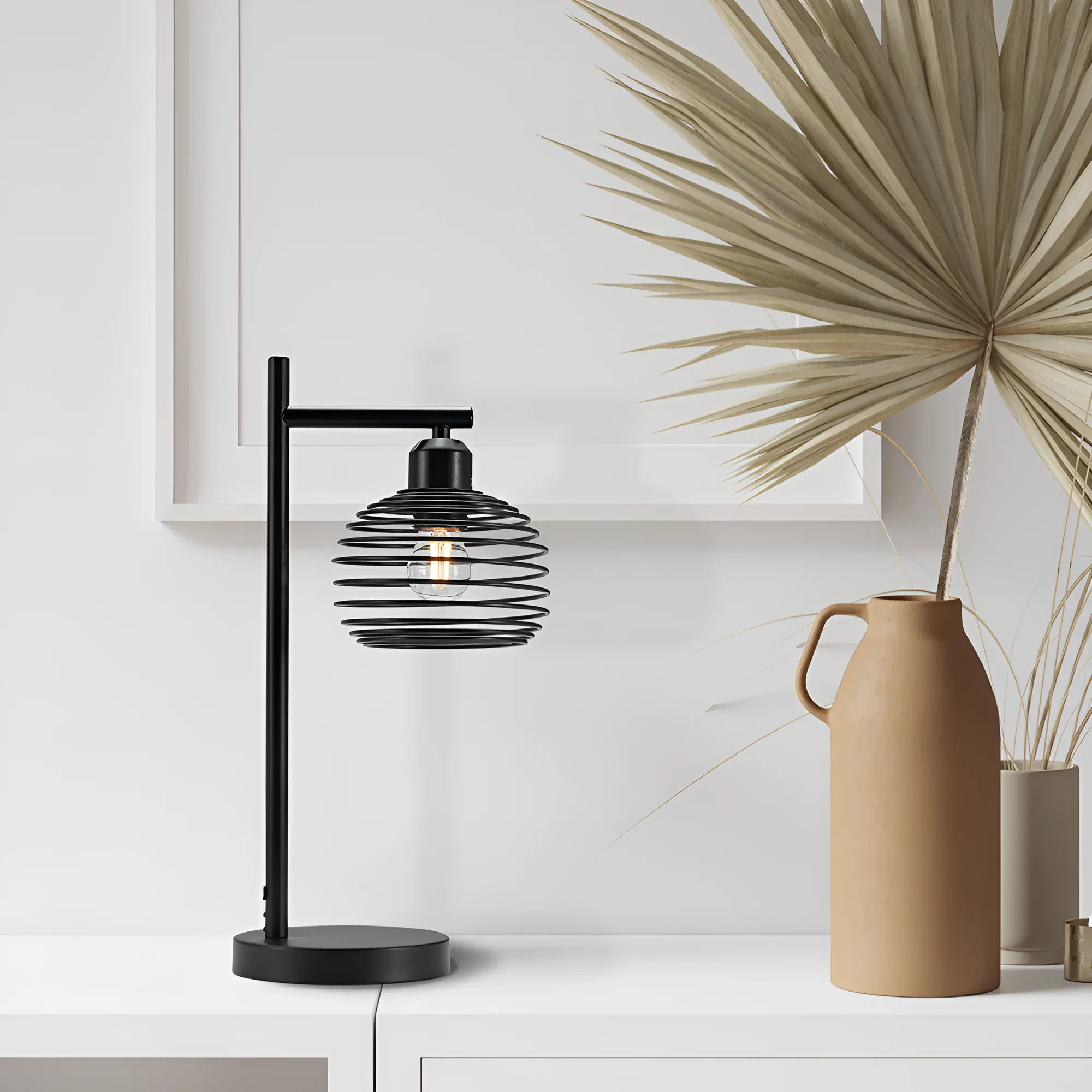 STONA LAMPA E27 CRNA - Slika 2