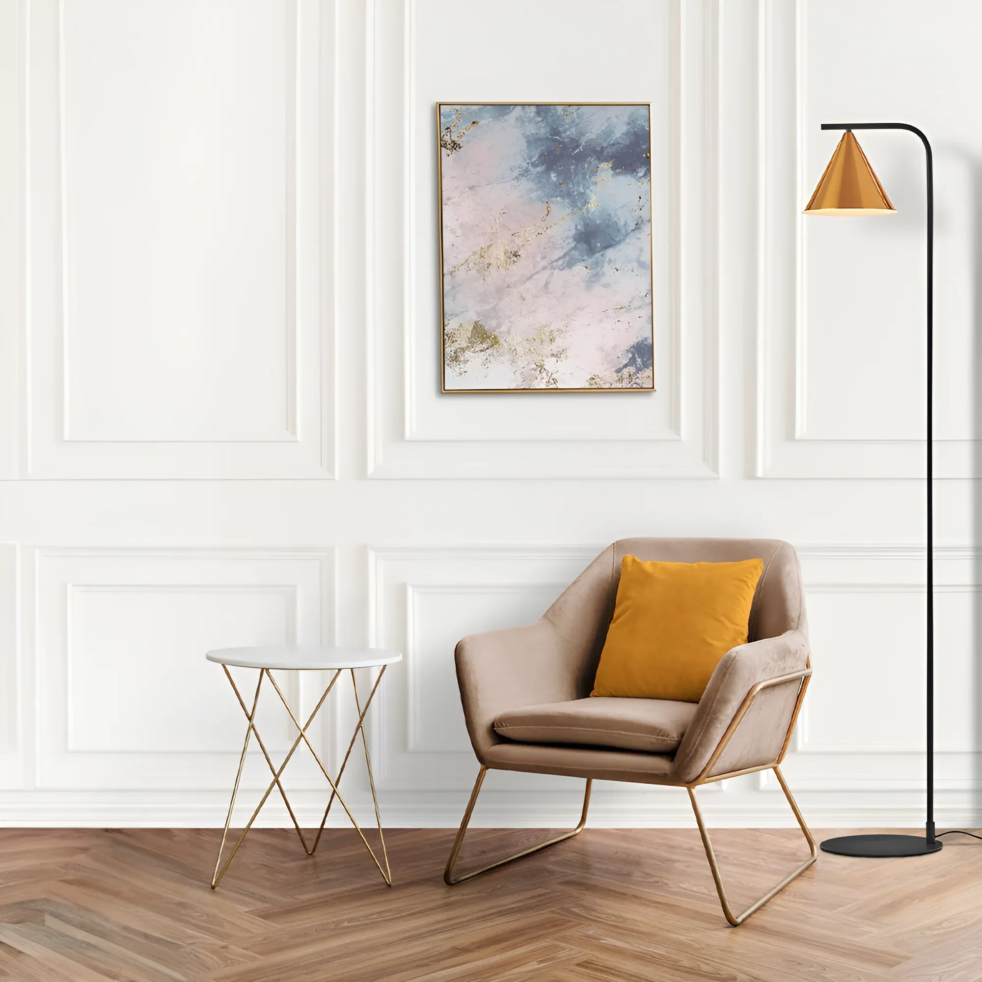 PODNA LAMPA E27 ZLATNA - Slika 2