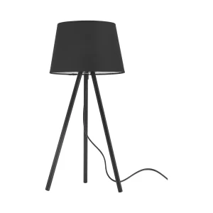 STONA LAMPA E27 CRNA