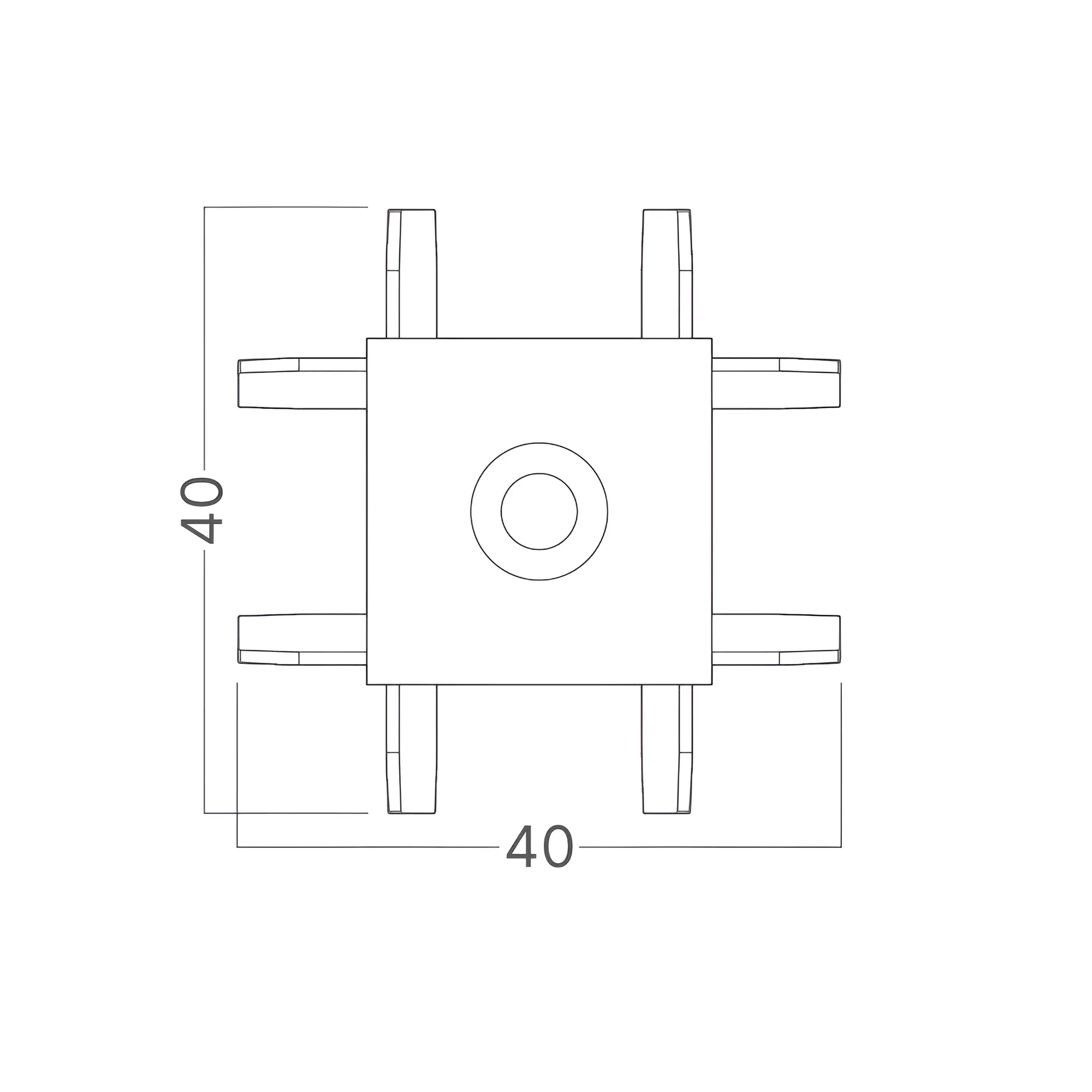 MAGNETNI KRSTASTI KONEKTOR CRNI 48VDC - Slika 3